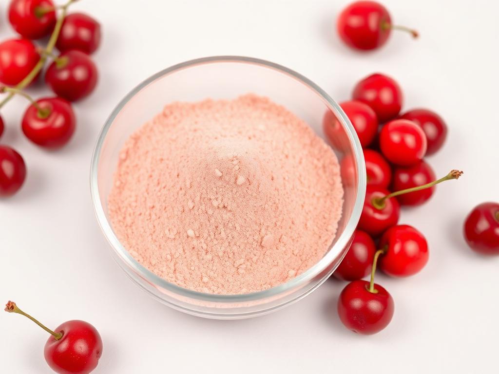 Acerola Extract shown as a neutral studio product photograph of the bulk material