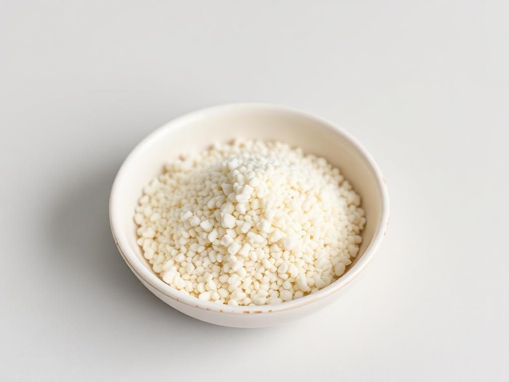 Acid Casein shown as a neutral studio product photograph of the bulk material