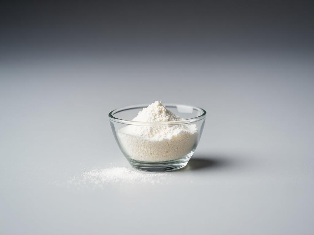Advantame — studio photograph of the white to light yellow powder as supplied in bulk