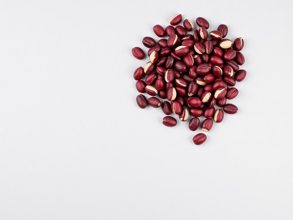 Adzuki Beans shown as a neutral studio product photograph of the bulk material