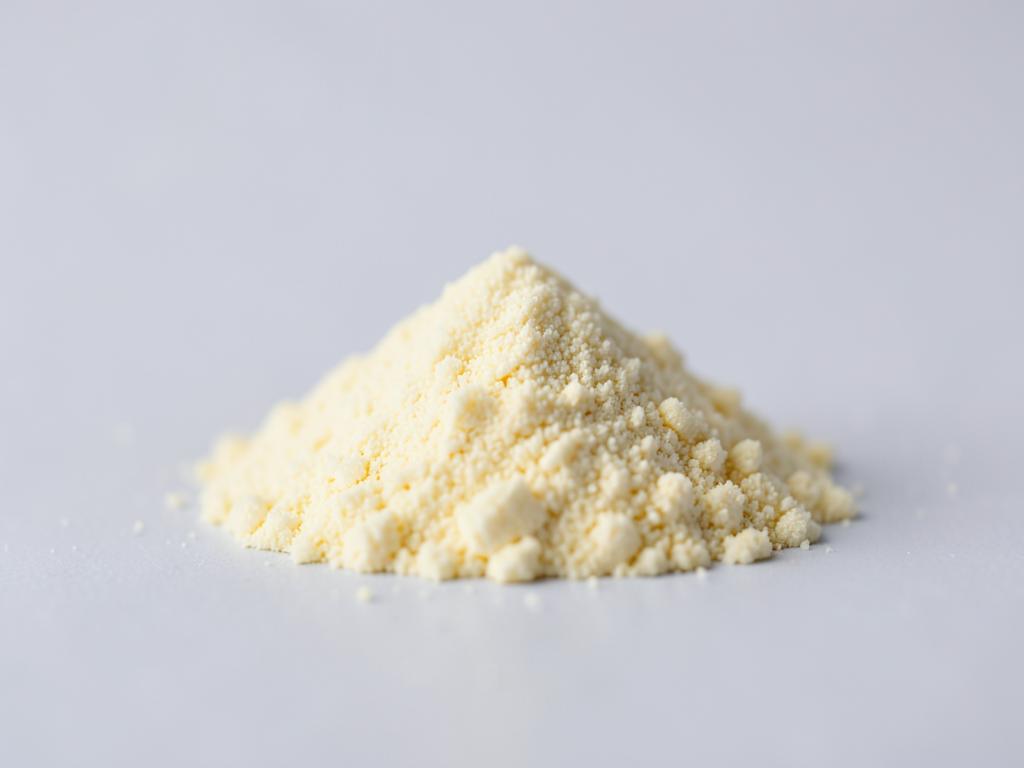 Alpha Lipoic Acid shown as a neutral studio product photograph of the bulk material