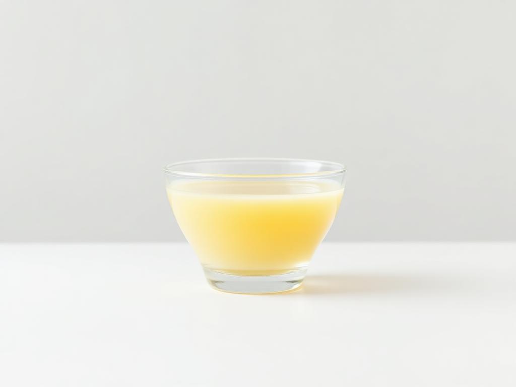 Anhydrous Milk Fat (AMF) & Butteroil shown as a neutral studio product photograph of the bulk material