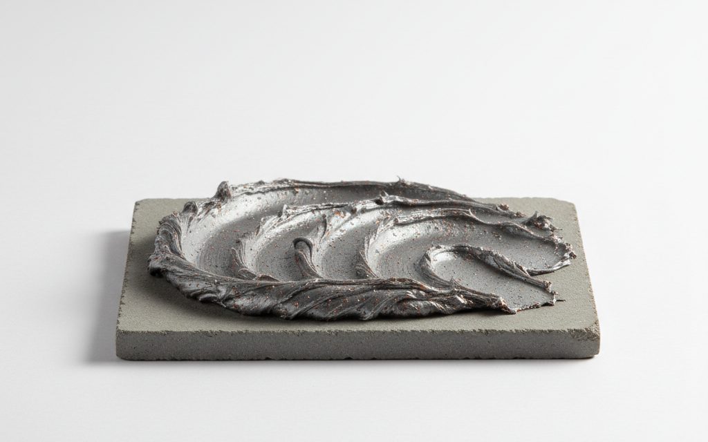 Grade confirmed at quotation — thick, heavy metallic paste in silver, copper, or grey, containing fine mineral particles for high-temperature threading and joint protection, studio product photograph
