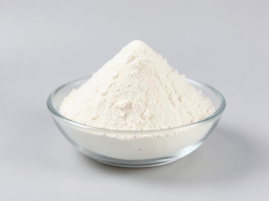 Bamboo Shoot Extract (Silica) shown as a fine concentrated extract powder in a shallow dish in a neutral studio photograph