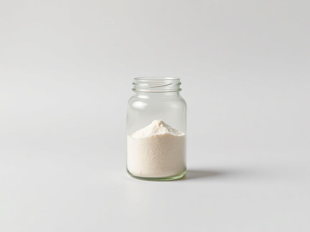 Bifidobacterium Lactis shown as a neutral studio product photograph of the bulk material