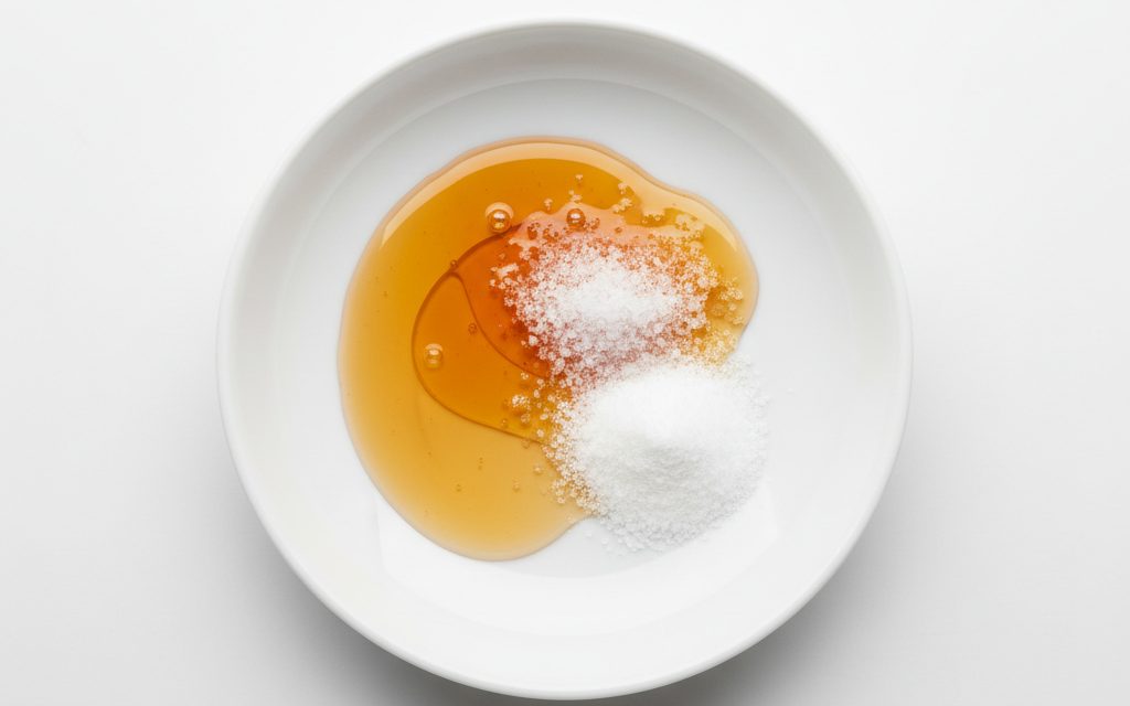 Grade confirmed at quotation — various forms including clear to amber liquids or white granular solids, typically supplied in heavy-duty plastic drums or sacks, studio product photograph