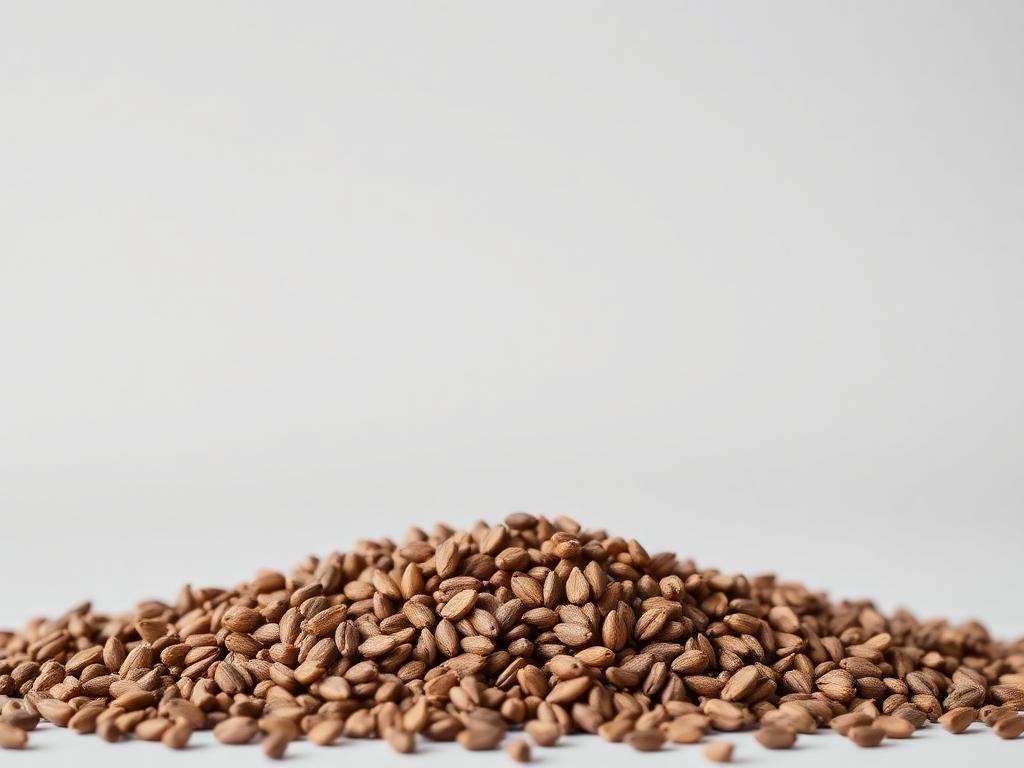 Buckwheat Seed for Sowing shown as a neutral studio product photograph of the seed in bulk