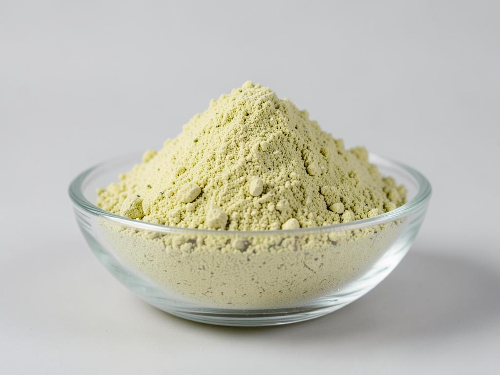 Cabbage Powder shown as a fine dried fruit or vegetable powder in a shallow dish in a neutral studio photograph