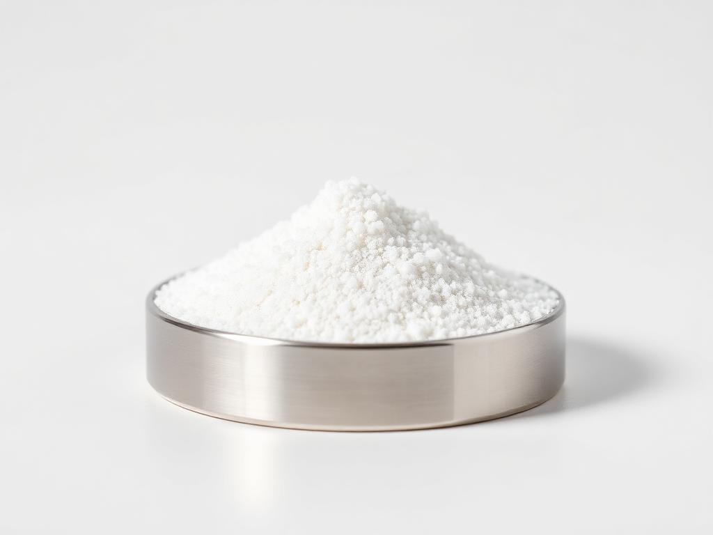 Calcium Alpha-Ketoglutarate shown as a neutral studio product photograph of the bulk material