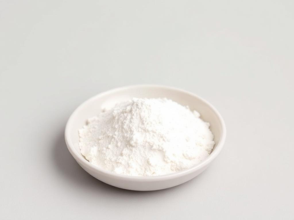 Calcium Caseinate shown as a neutral studio product photograph of the bulk material