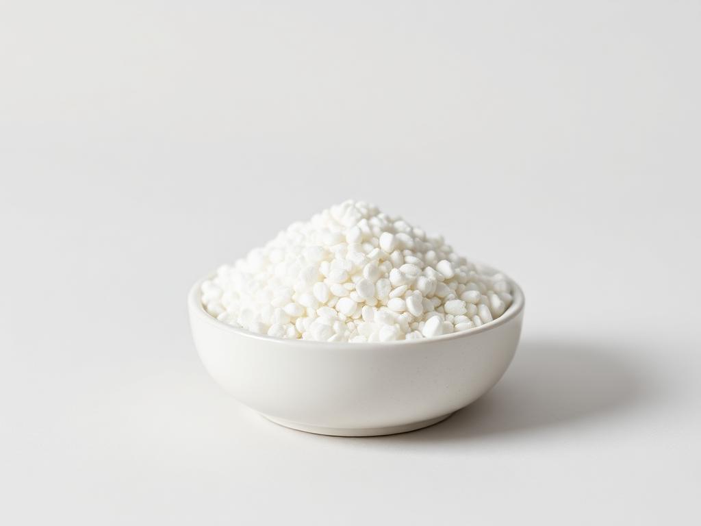 Calcium Lactate shown as a neutral studio product photograph of the bulk material