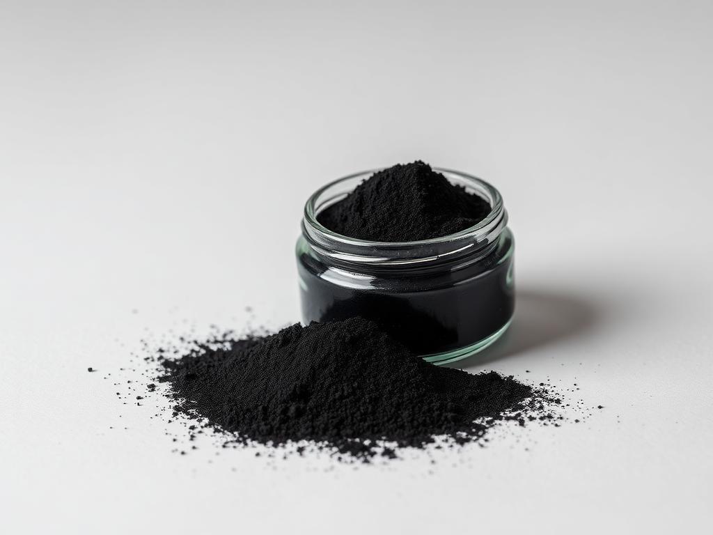 Carbon Black Pigment — Deep Black Colouration shown as an industrial studio product illustration