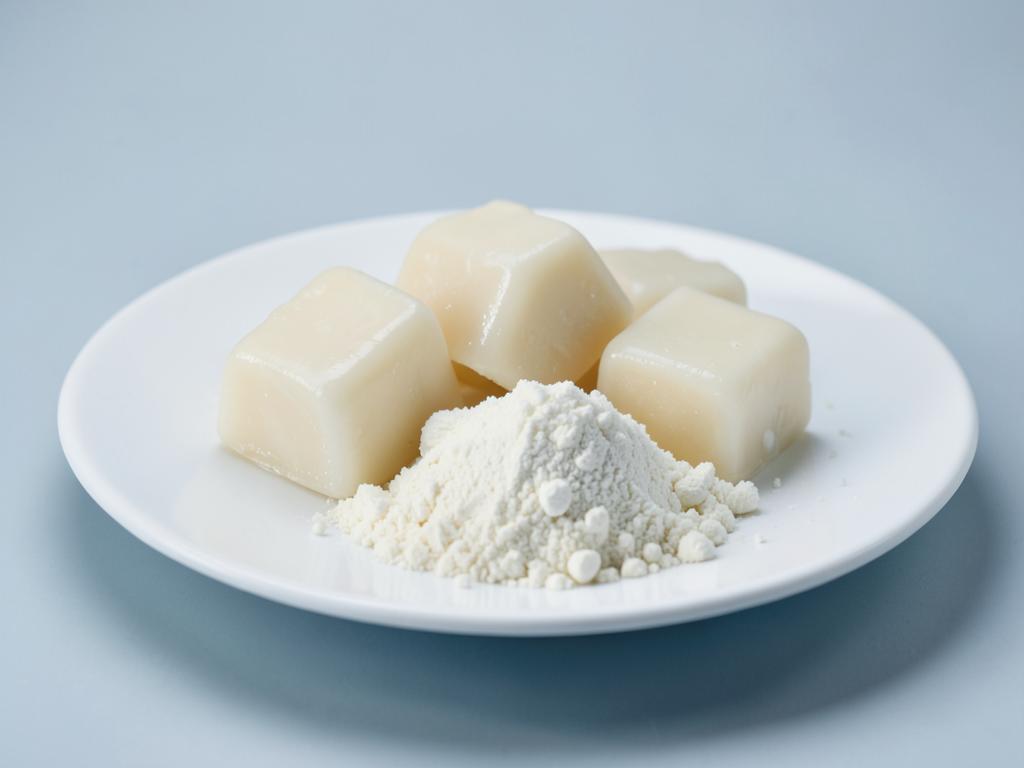 Ceramide EOP shown as a neutral studio product photograph of the bulk material