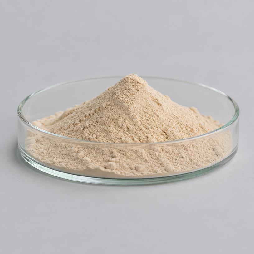 Chromium Polynicotinate — Food & Nutraceutical Grade — studio photograph of fine powder, presented as a B2B sourcing category illustration