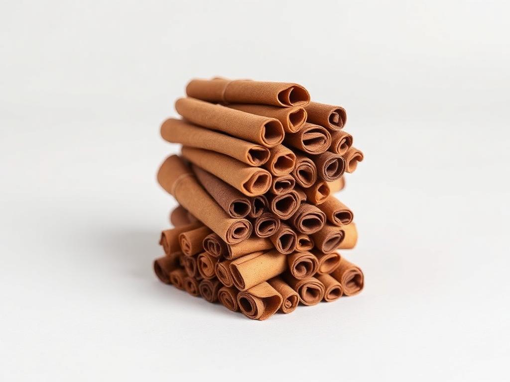 Cinnamon shown as a neutral studio product photograph of the bulk material