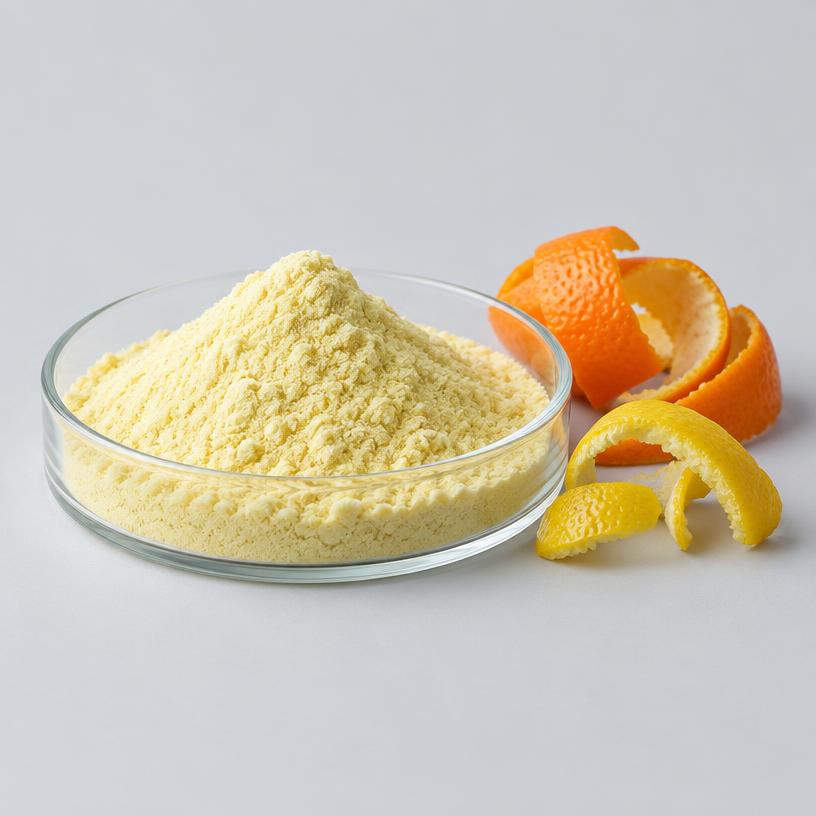 Citrus Bioflavonoids — Supplement Grade — studio photograph of fine extract powder, presented as a B2B sourcing category illustration