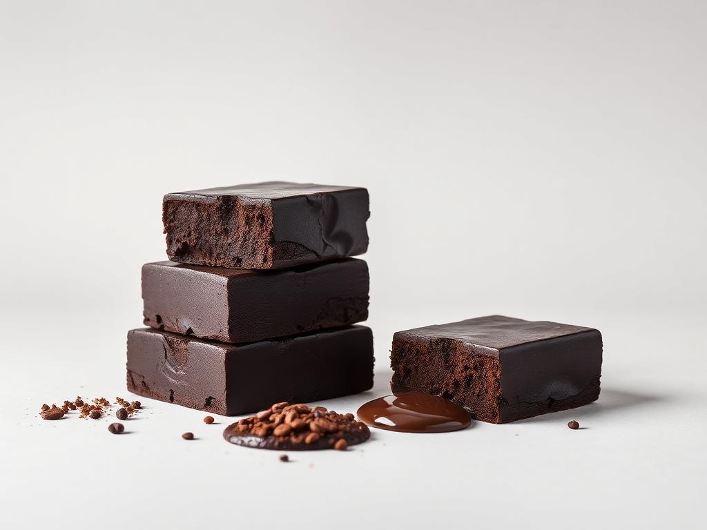 Cocoa Mass / Cocoa Liquor shown as a neutral studio product photograph of the bulk material