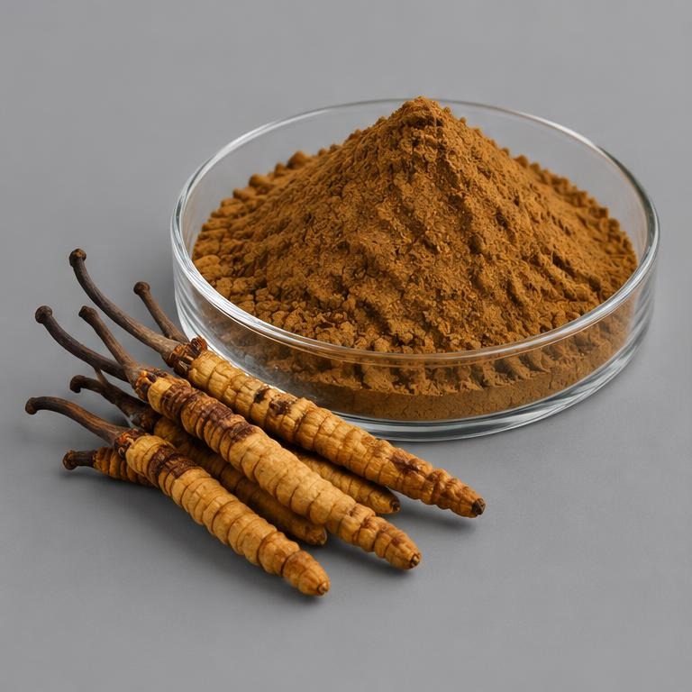 Cordyceps Sinensis Extract — studio illustration of format confirmed at quotation for specification-led B2B sourcing review