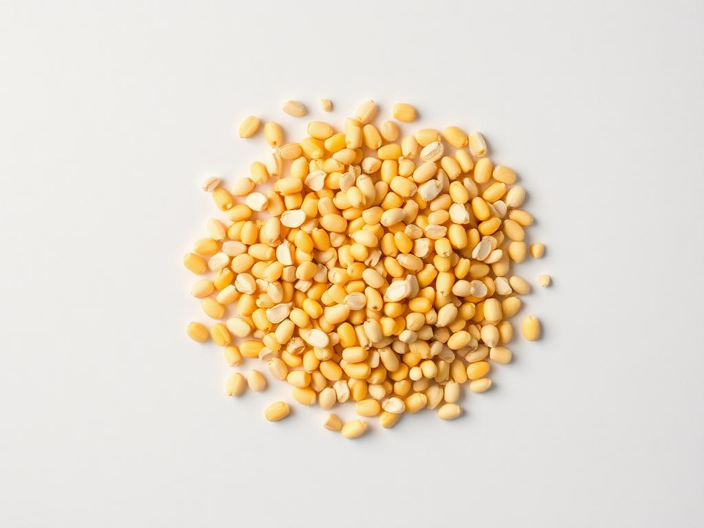 Corn (Maize) shown as a neutral studio product photograph of the bulk material