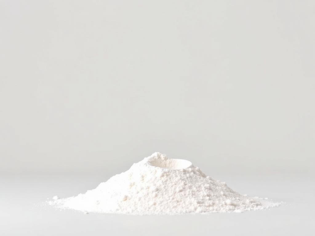 Corn Starch shown as a neutral studio product photograph of the bulk material
