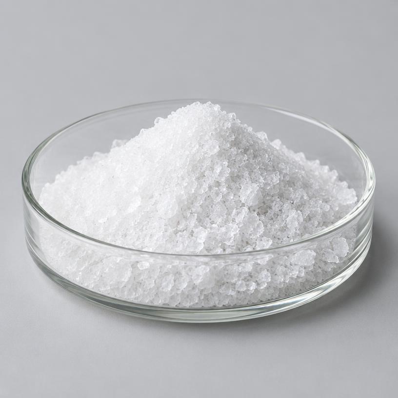 D-Aspartic Acid — Supplement Grade — studio photograph of white crystalline powder, presented as a B2B sourcing category illustration