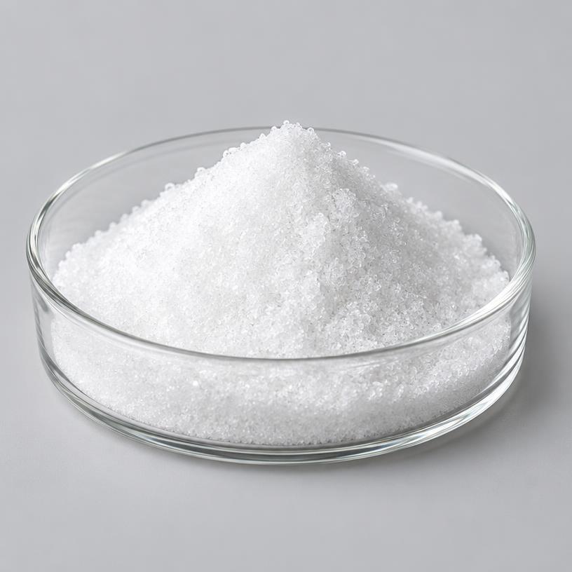 D-Mannose — Food Grade — studio photograph of white crystalline powder, presented as a B2B sourcing category illustration