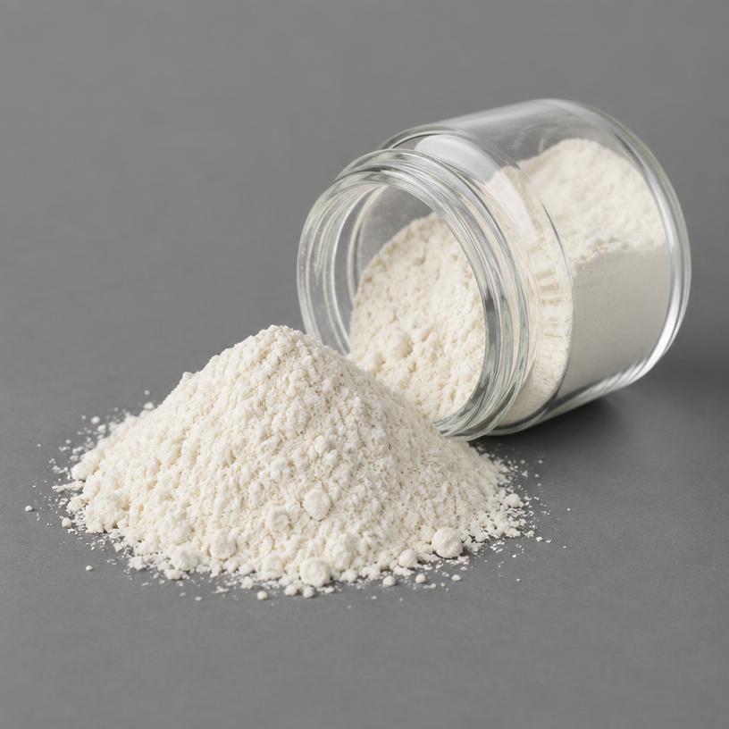 Diindolylmethane (DIM) — Supplement Grade — studio photograph of fine extract powder, presented as a B2B sourcing category illustration