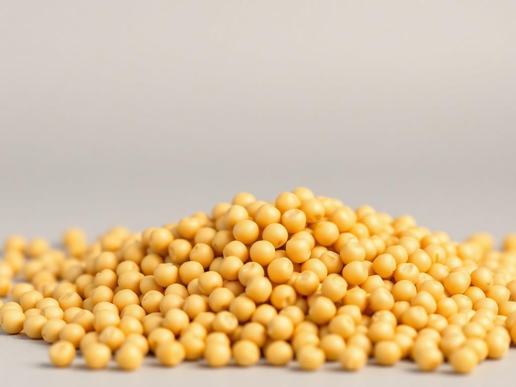 Field Pea seed for sowing shown as a neutral studio product photograph of certified planting seed in bulk