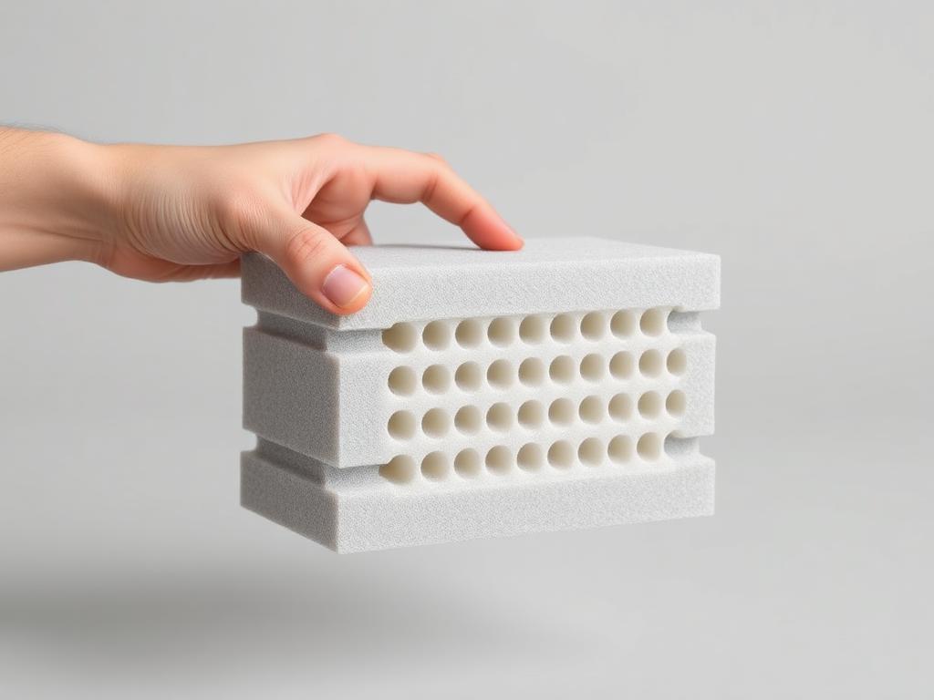 Flexible Polyurethane Foam System — Cast Soft Foam shown as an industrial studio product illustration