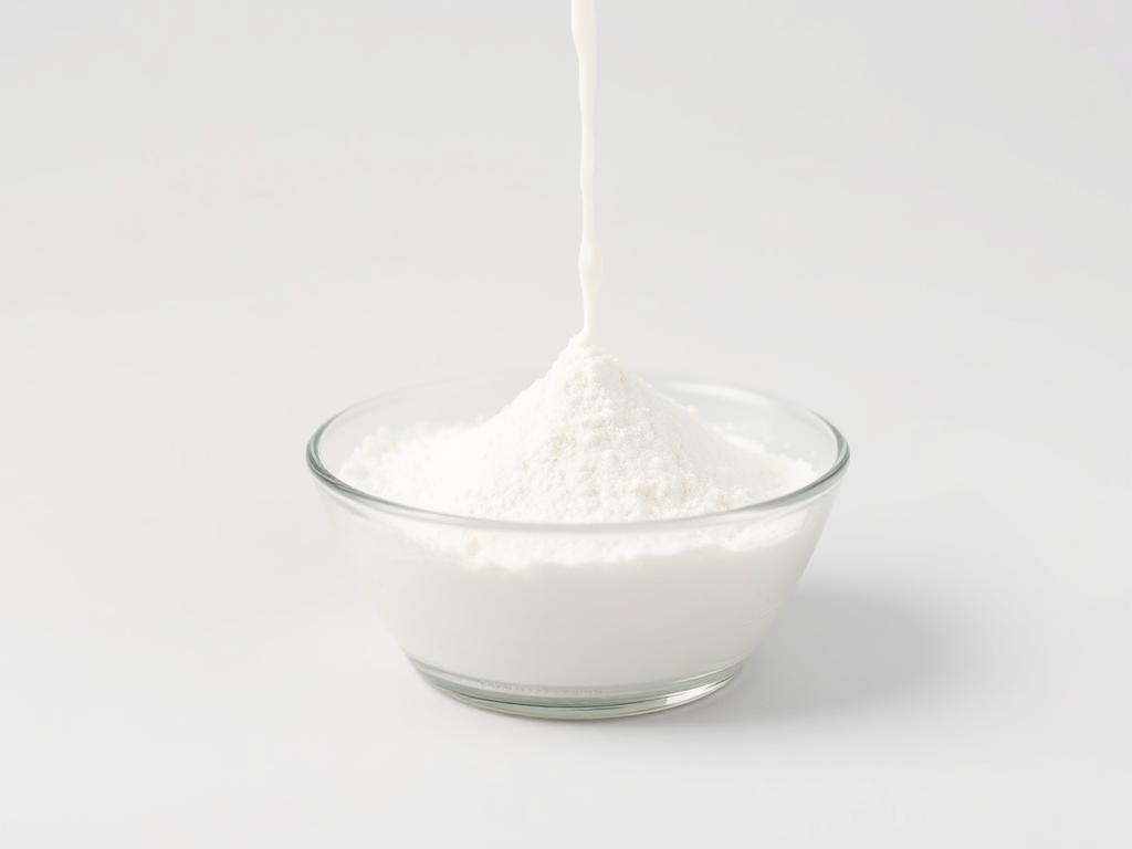 Studio category illustration for Food Grade Anti-Caking Agents — fine white free-flowing food powder