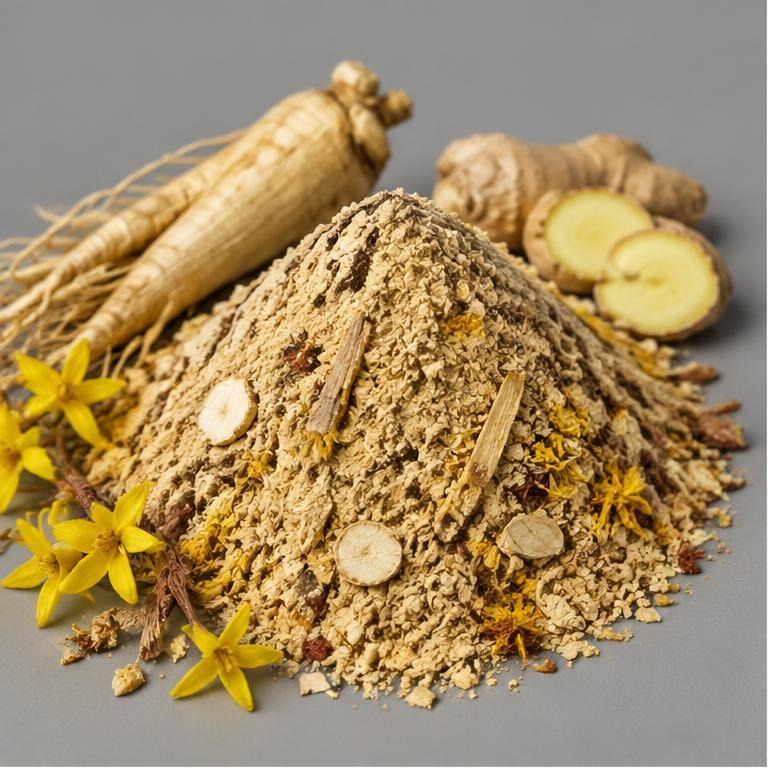 Ginseng / Ginger / Forsythia Botanical Blend — studio illustration of format confirmed at quotation for specification-led B2B sourcing review