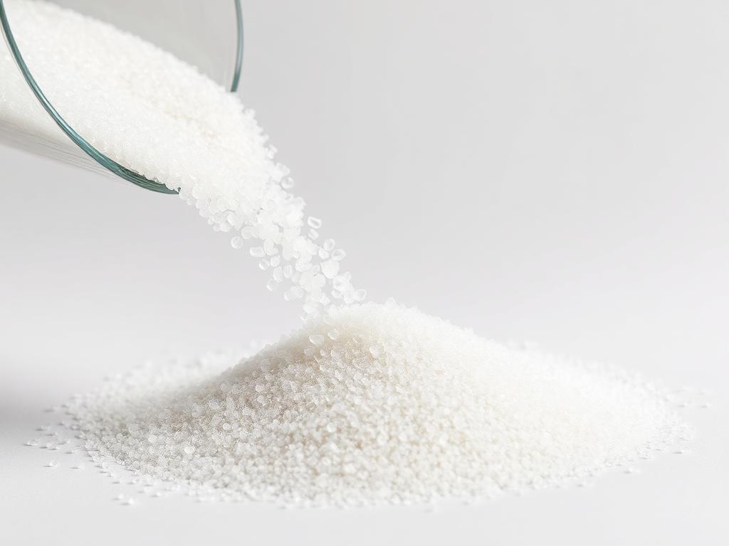 Graded Silica Sand — Washed and Dried Production Aggregate shown as an industrial studio product illustration