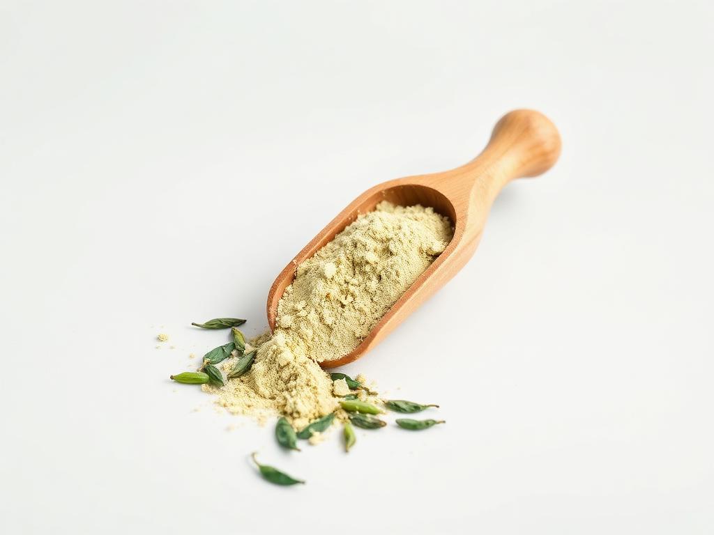 Green Tea Extract (EGCG) shown as a neutral studio product photograph of the bulk material