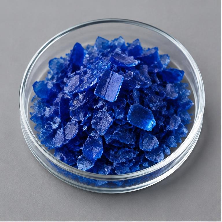 Guaiazulene — studio illustration of format confirmed at quotation for specification-led B2B sourcing review