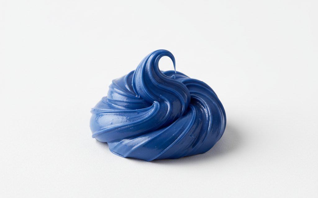 Grade confirmed at quotation — semi-solid buttery paste, typically blue, red, or dark brown, with a smooth, tacky, and non-bleeding fibrous structure, studio product photograph
