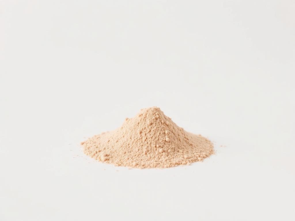 Hydrolyzed Vegetable Protein (HVP) shown as a neutral studio product photograph of the bulk material