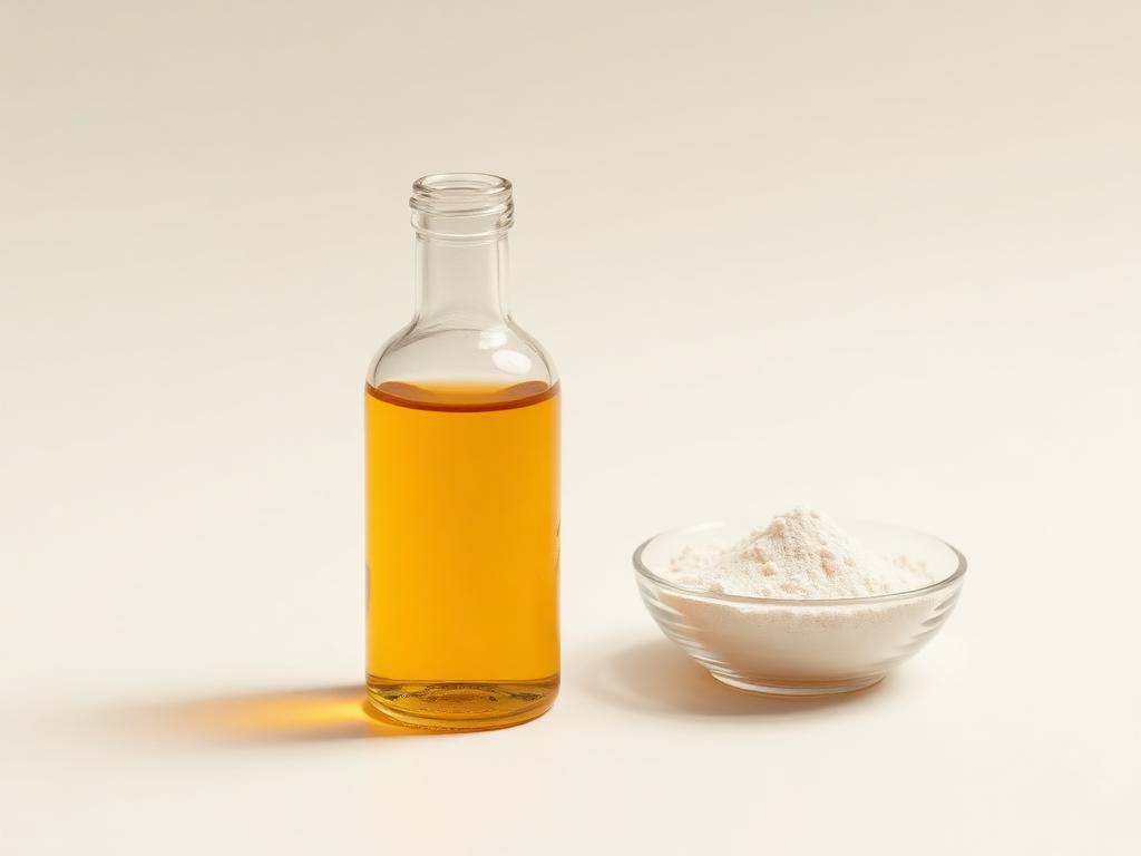 Invertase — studio photograph of the amber liquid or standardised powder as supplied in bulk