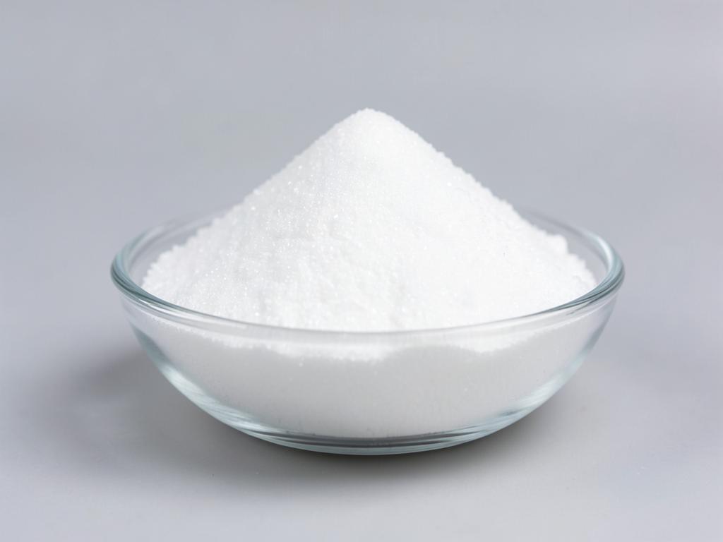 Isomaltulose Powder shown as a free-flowing carbohydrate powder in a shallow dish in a neutral studio photograph