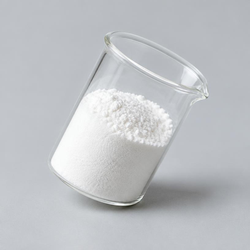 L-Cystine — Supplement Grade — studio photograph of white crystalline powder, presented as a B2B sourcing category illustration