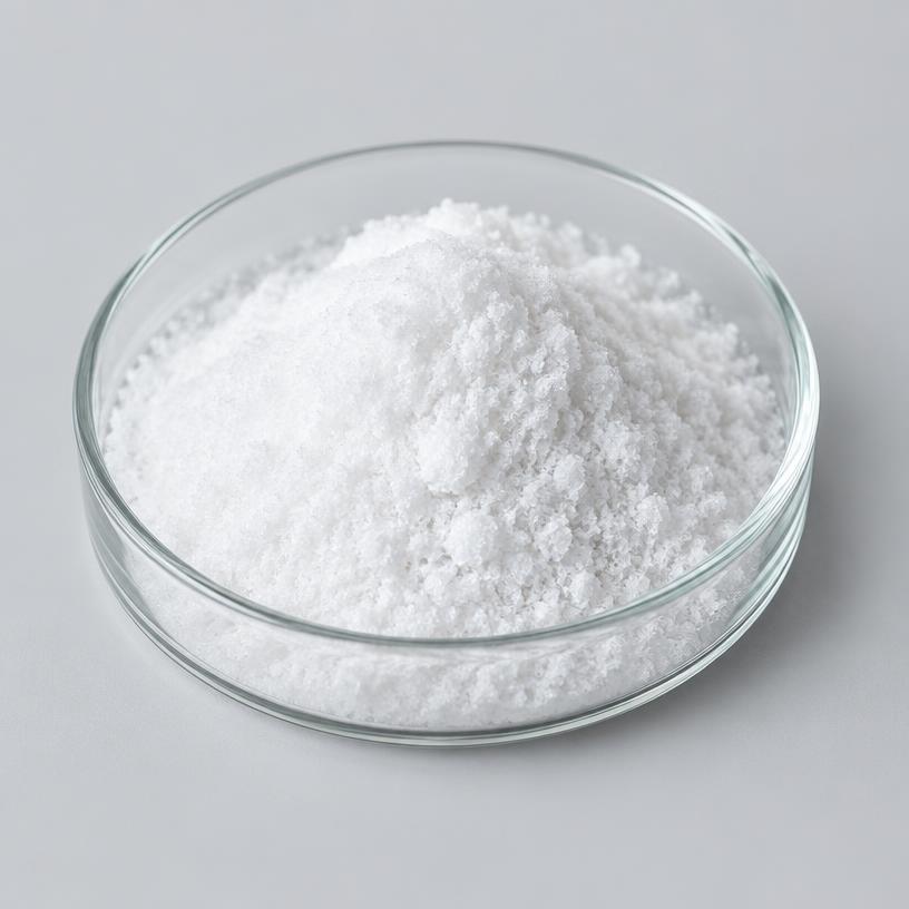 L-Histidine — Supplement Grade — studio photograph of white crystalline powder, presented as a B2B sourcing category illustration