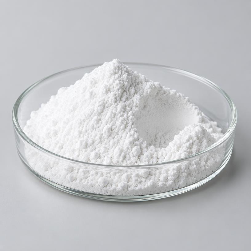L-Ornithine Hydrochloride — Supplement Grade — studio photograph of white crystalline powder, presented as a B2B sourcing category illustration