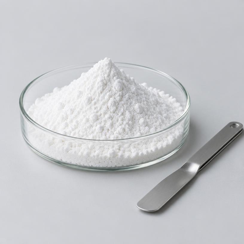 L-Ornithine L-Aspartate — Supplement Grade — studio photograph of white crystalline powder, presented as a B2B sourcing category illustration