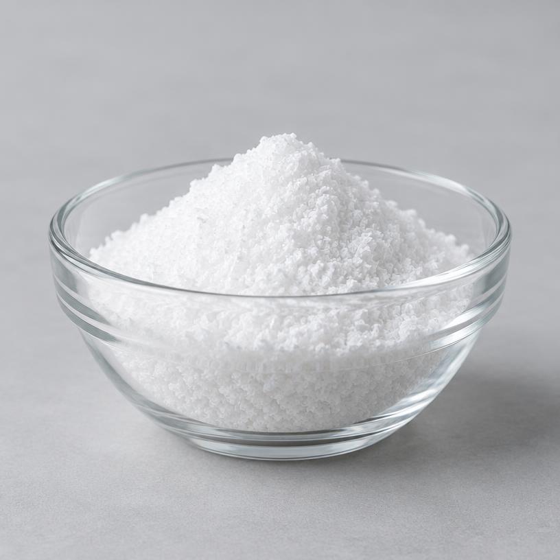 L-Valine (Food Grade) — Food & Nutraceutical Grade — studio photograph of white crystalline powder, presented as a B2B sourcing category illustration
