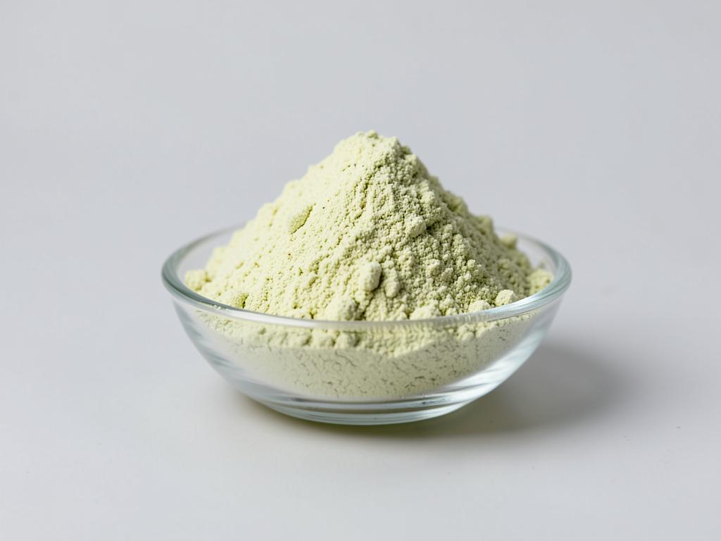 Lime Fruit Powder shown as a fine dried fruit or vegetable powder in a shallow dish in a neutral studio photograph