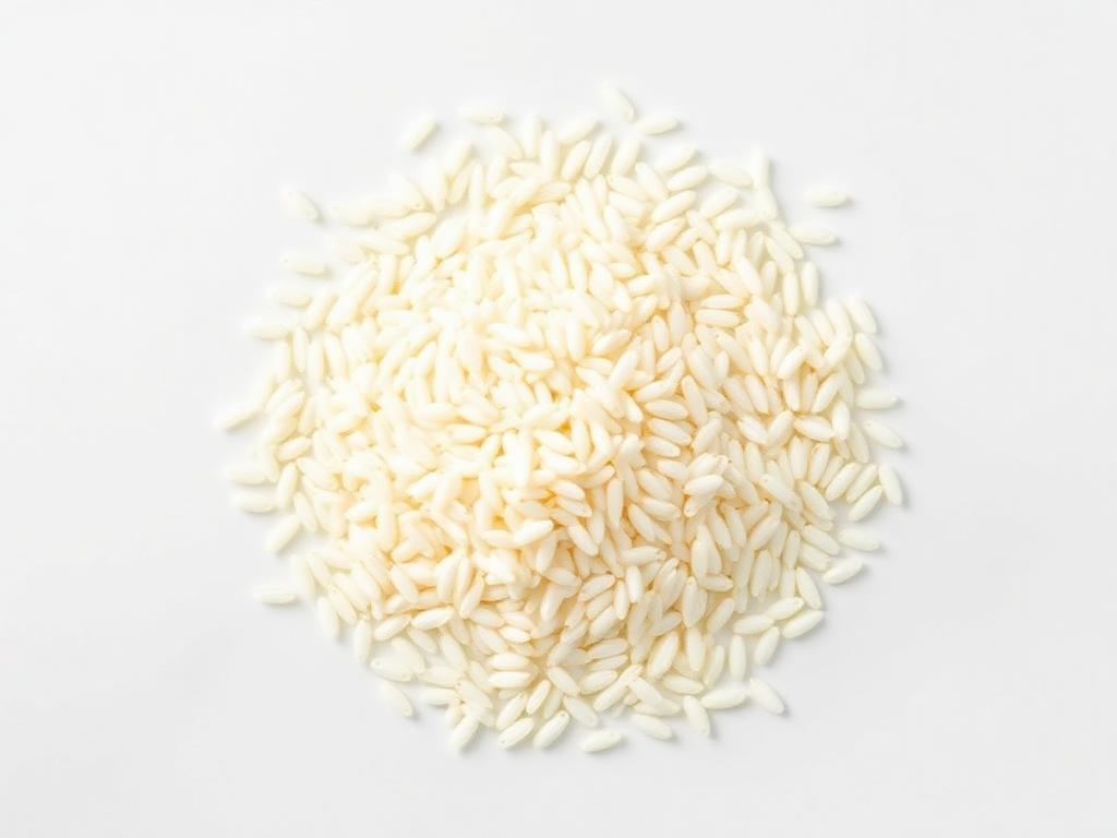 Long-Grain Rice shown as a neutral studio product photograph of the bulk material
