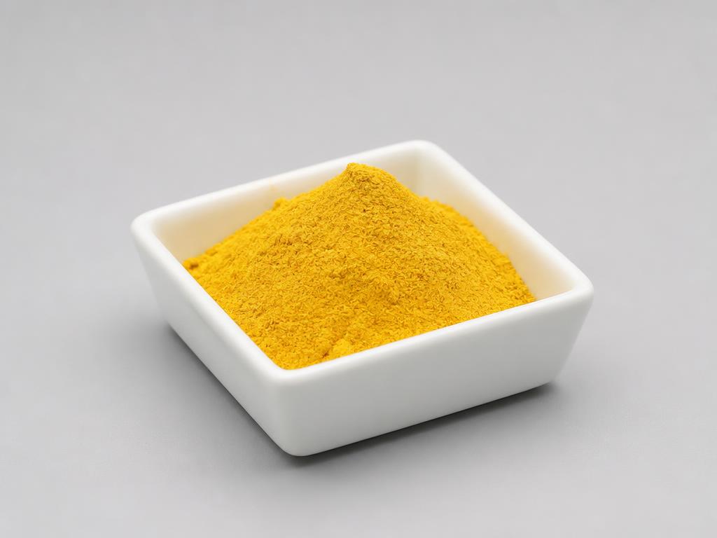 Luteolin shown as a neutral studio product photograph of the bulk material