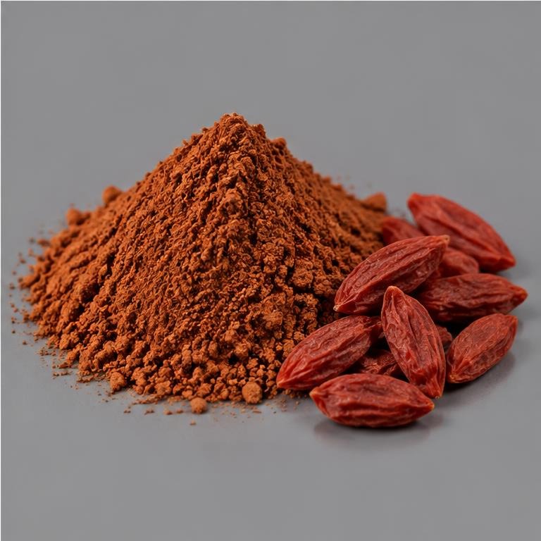 Lycium Chinense Fruit Extract — studio illustration of format confirmed at quotation for specification-led B2B sourcing review