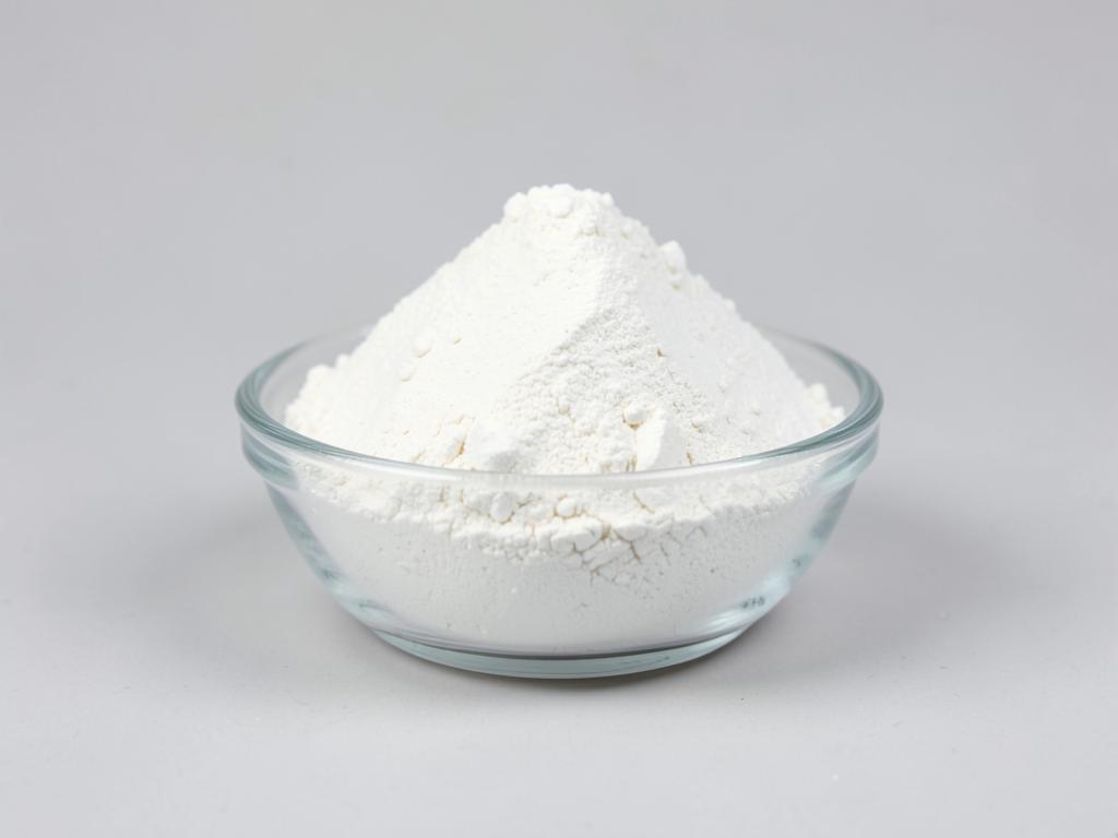 Magnesium Bisglycinate Powder shown as a fine free-flowing mineral powder in a shallow dish in a neutral studio photograph