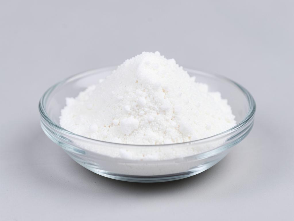 Magnesium Citrate Powder shown as a fine free-flowing mineral powder in a shallow dish in a neutral studio photograph