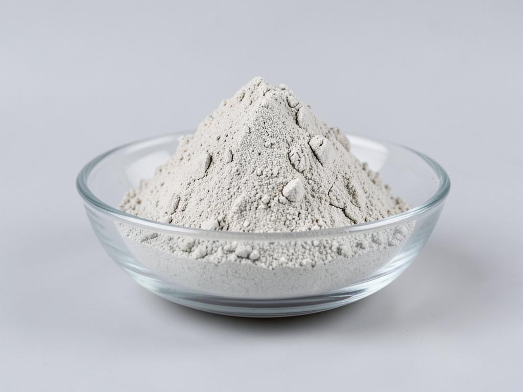 Marshmallow Root Powder shown as a dried milled botanical powder in a shallow dish in a neutral studio photograph